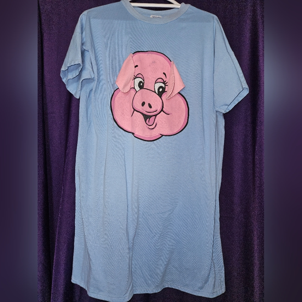 Vintage Flirts Piggy Oversize Shirt Lounge Shirt PJs